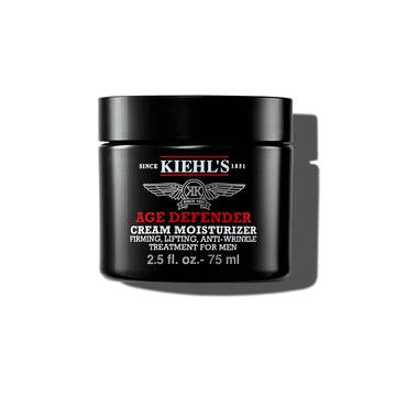 En 50 ml krukke med Kiehl's Age Defender Cream Moisturizer mot en hvit bakgrunn.