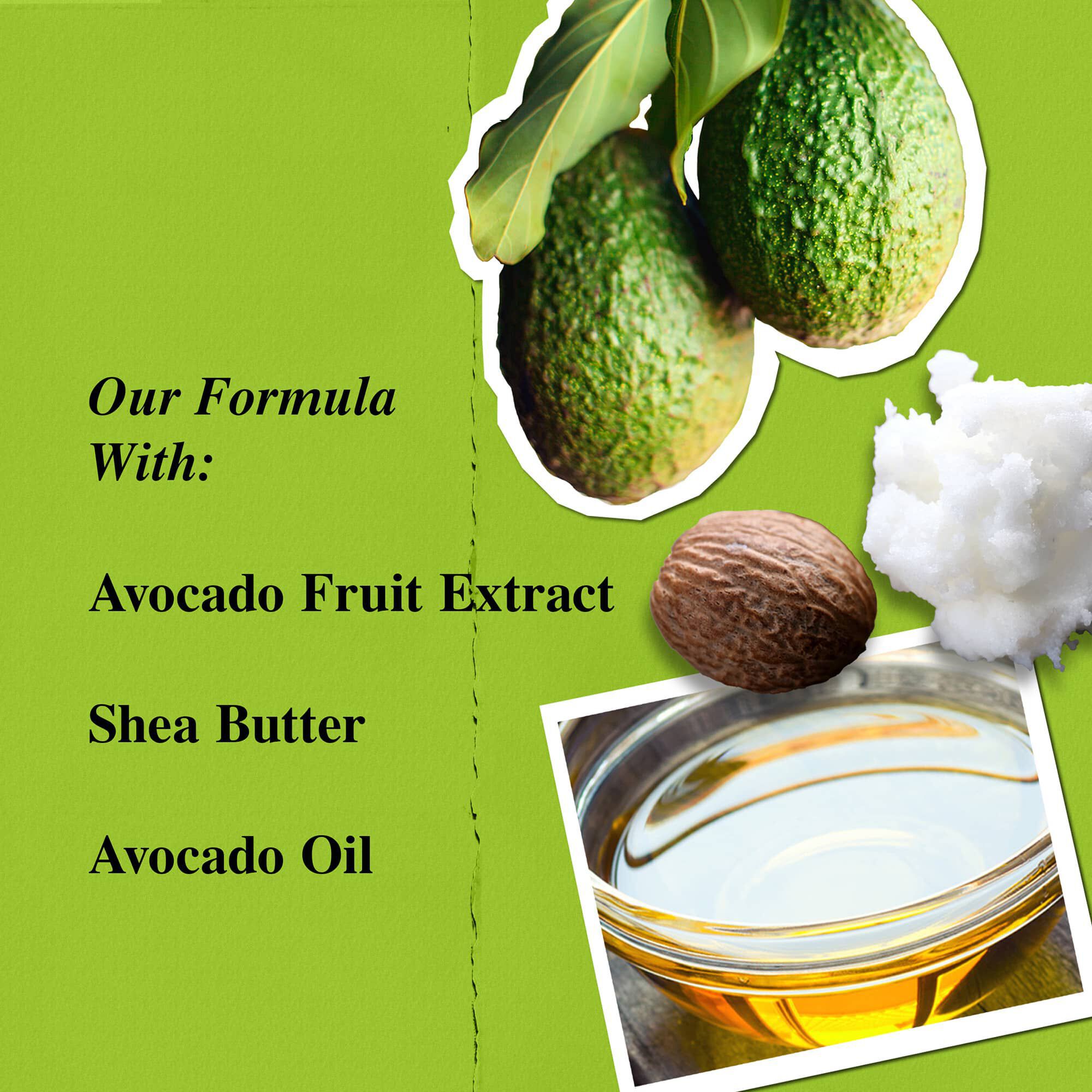 Ingredienser i Avocado Nourishing Hydration Mask – avokadofruktekstrakt, sheasmør, avokadoolje