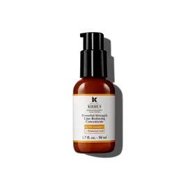 En 75 ml flaske med Kiehl's Powerful-Strength Line-Reducing Concentrate mot en hvit bakgrunn.
