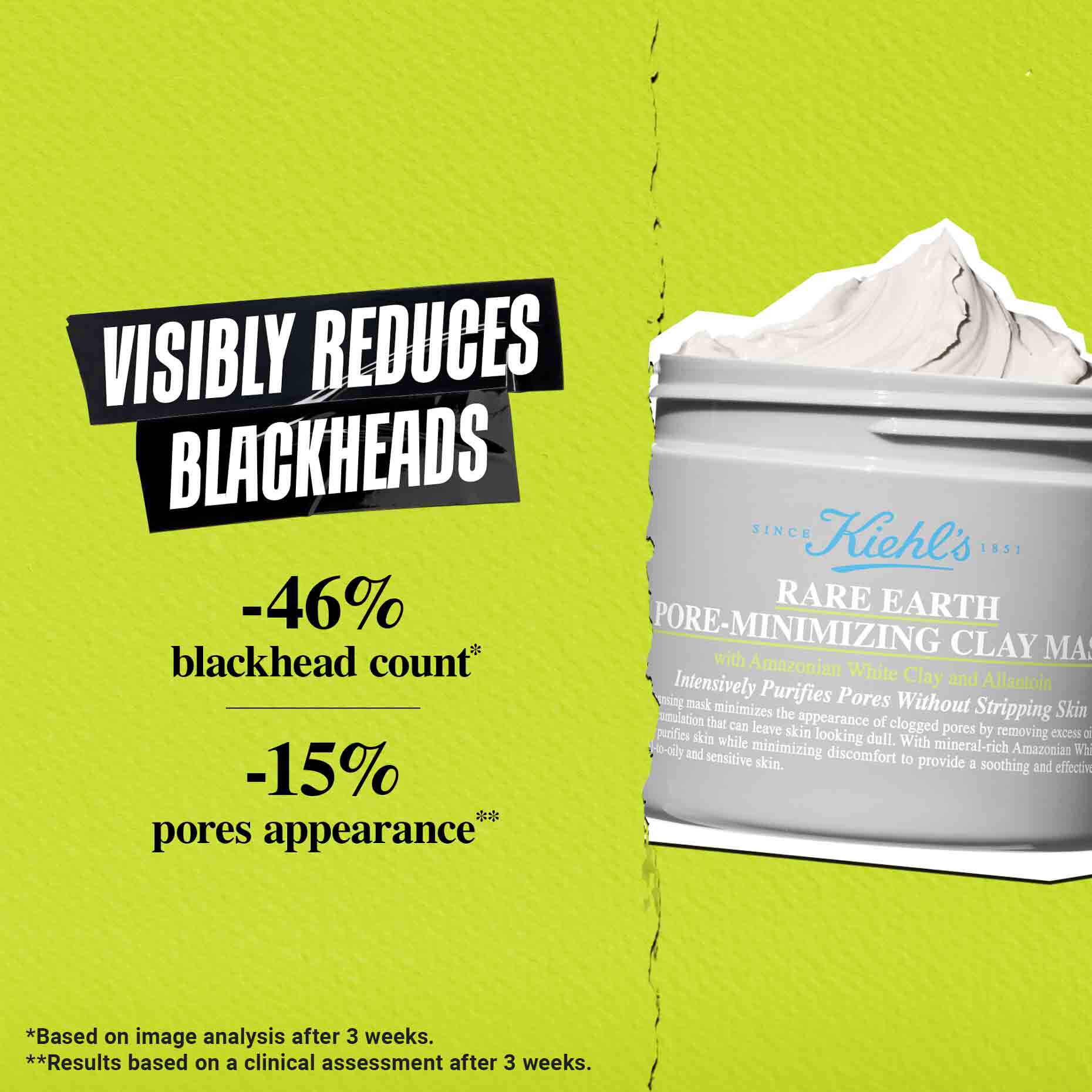 Rare Earth Cleansing Masque retter seg mot 5 dimensjoner av porerensing: størrelse, farge, glans, dybde, tilstopning
