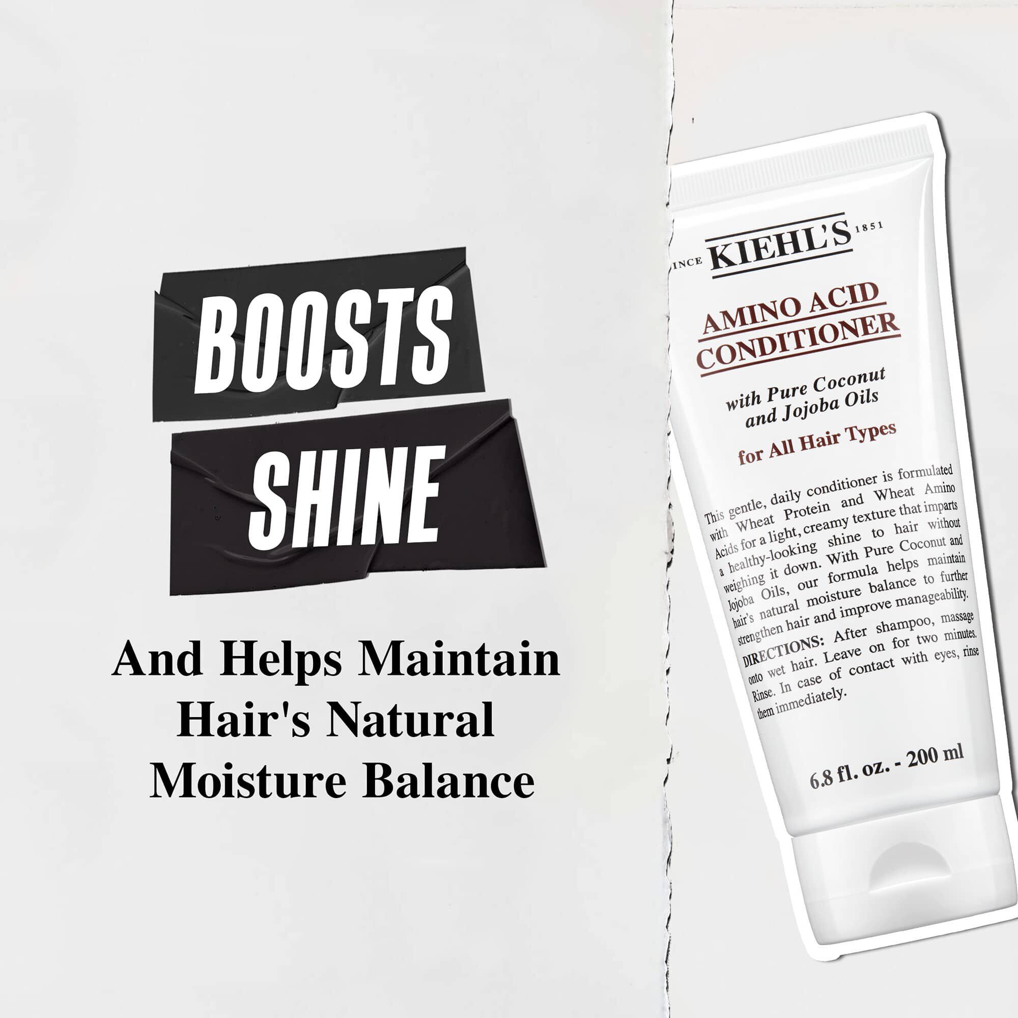 Kiehl's Amino Acid Conditioner – gir glans og hjelper til med å opprettholde hårets naturlige fuktighetsbalanse