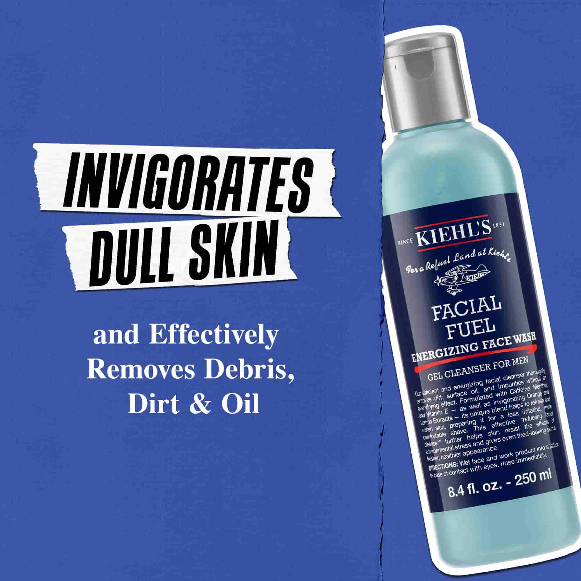 Facial Fuel Energizing Face Wash frisker opp livløs hud og fjerner effektivt rester, smuss og olje