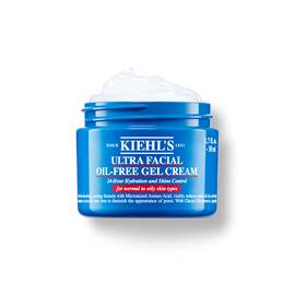 En 50 ml krukke med Kiehl's Ultra Facial Oil-Free Gel Cream mot en hvit bakgrunn.