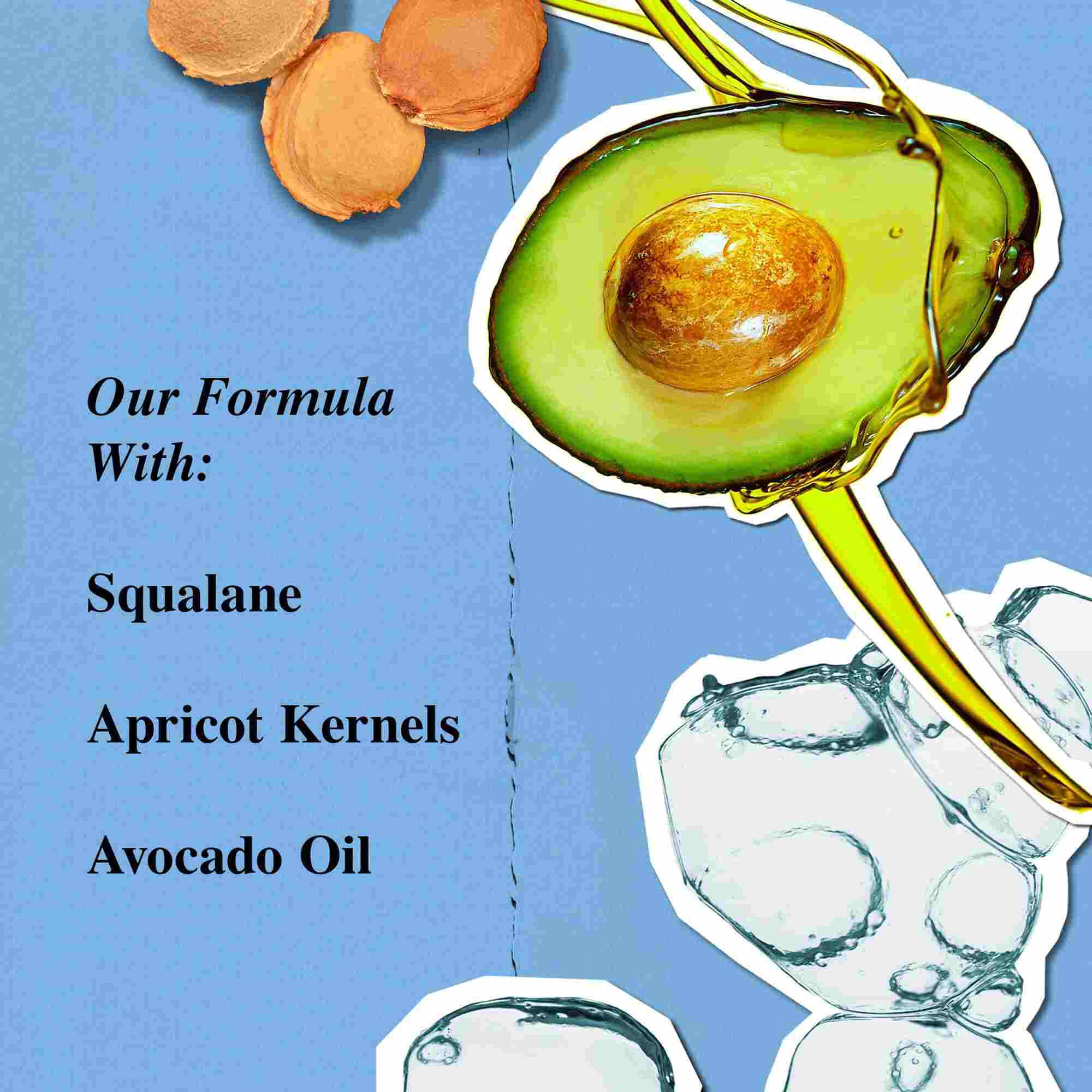 Ingredienser i Kiehl's Ultra Facial Cleanser – skvalan, aprikoskjerner, avocadoolje