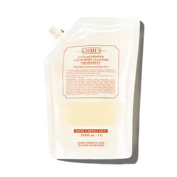 Flaske med Kiehl's Grapefruit Liquid Body Cleanser