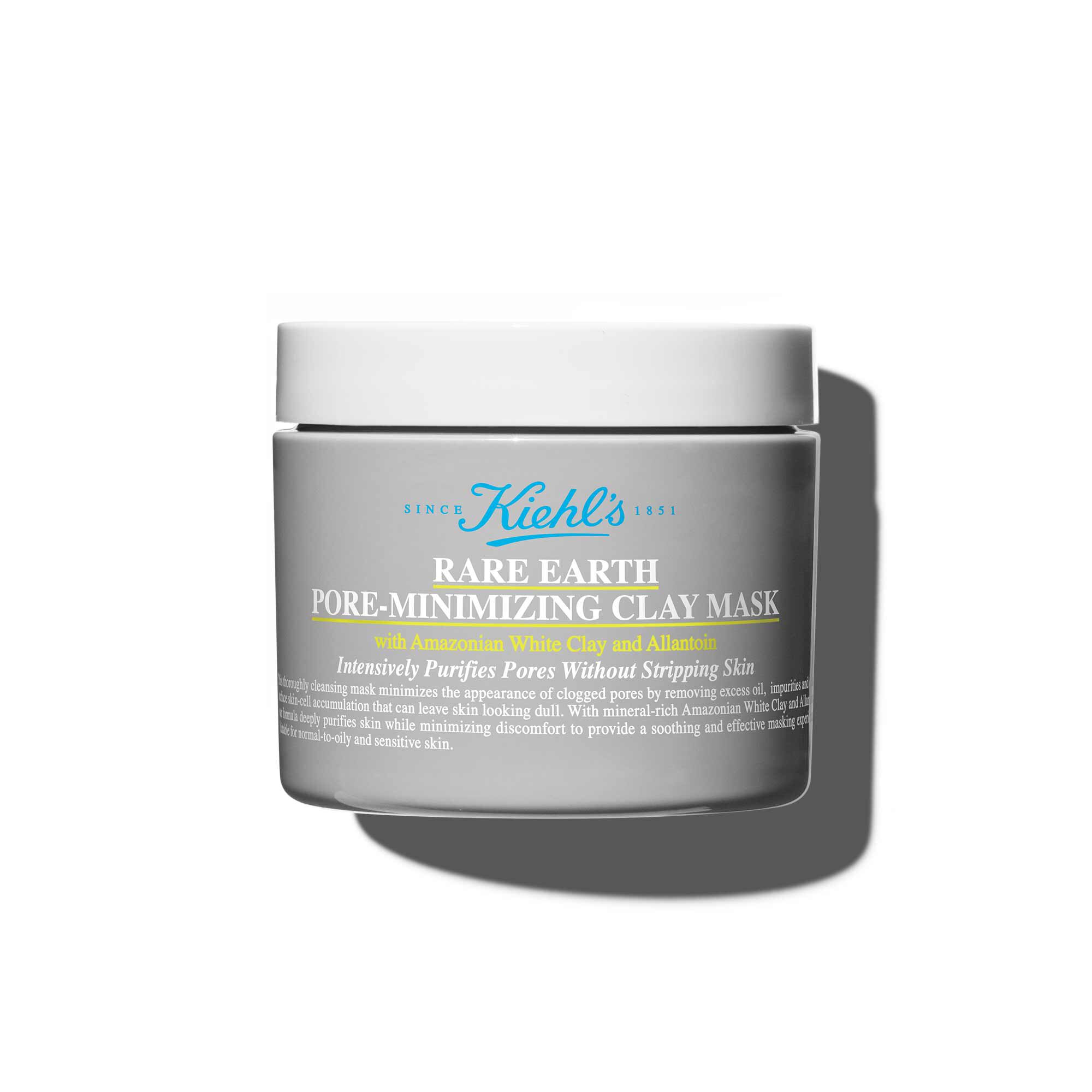 Sett forfra av krukken med Kiehl's Rare Earth Deep Pore Cleansing Masque 125 ml