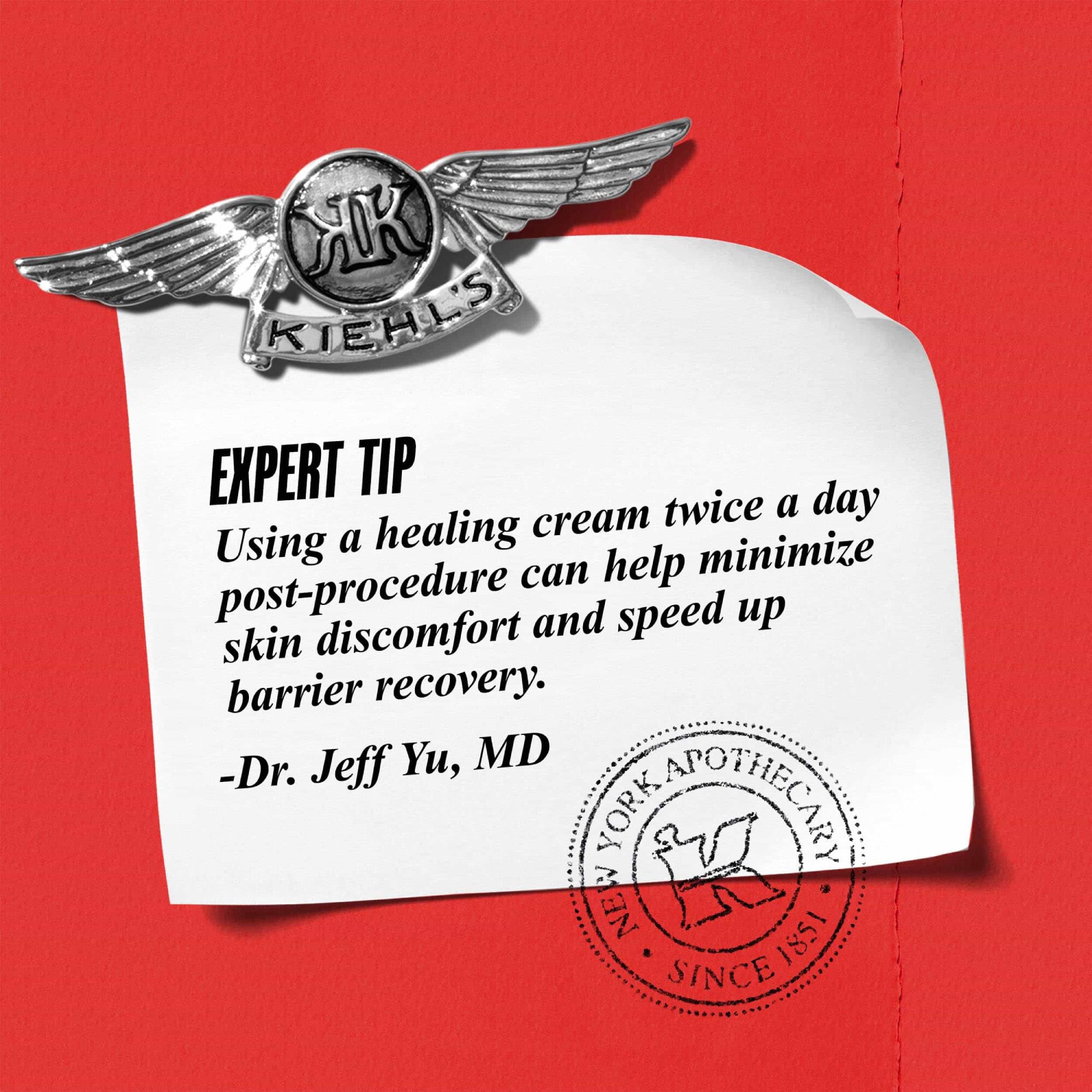 Eksperttips: Bruk av en pleiende krem to ganger daglig etter en prosedyre bidrar til å minimere ubehag i huden og fremskynde barrieregjenoppbygging.